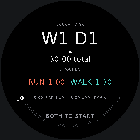 Completed workout summary