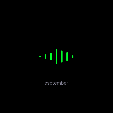 The voice overlay while recording